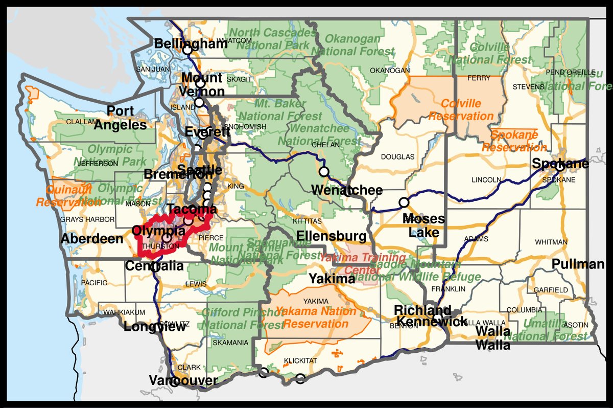 Spanaway, WA - Washington's 10th congressional district - Wikipedia